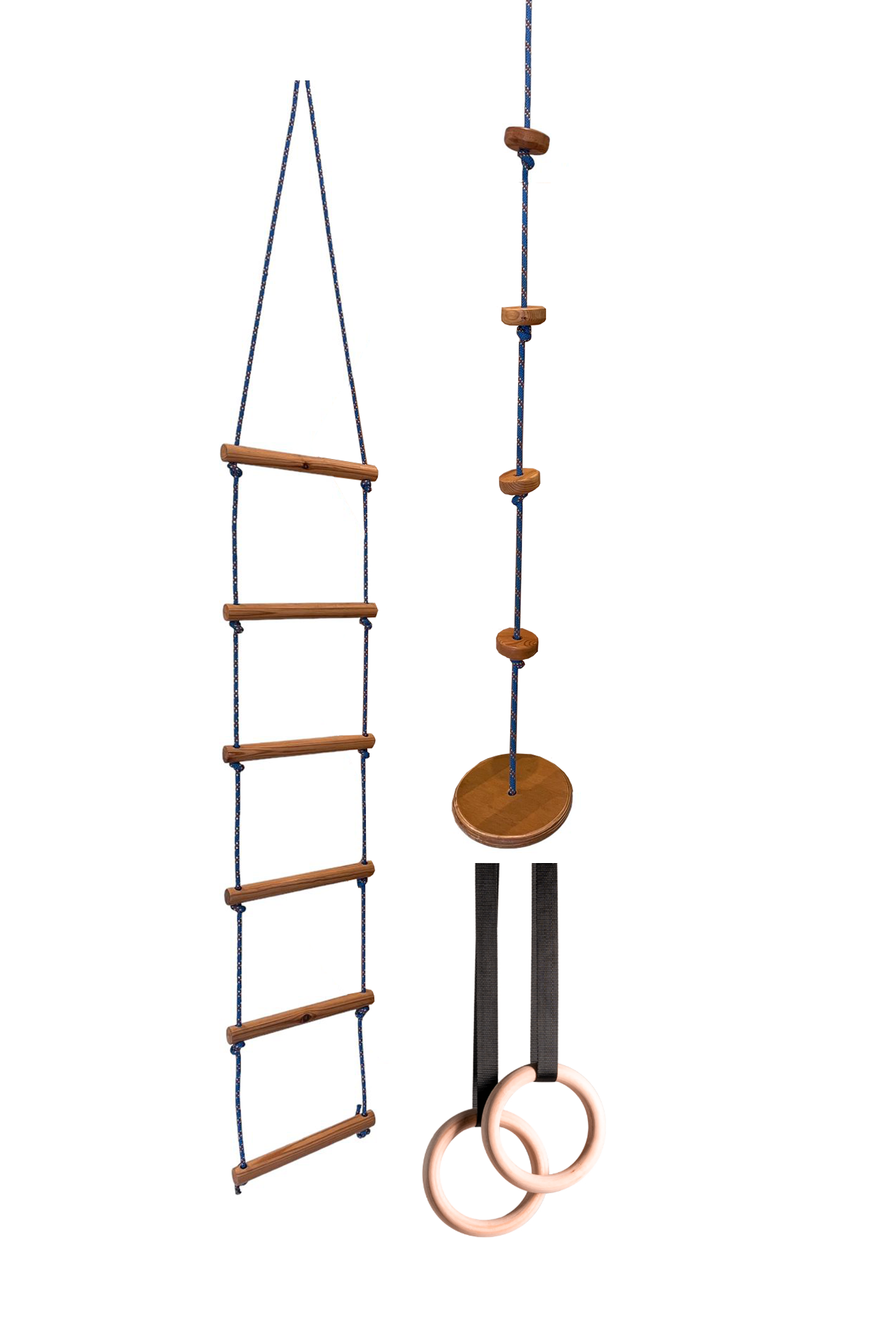 3-in-1 Kids Climbing Set – Rings, Rope Disc and Ladder in Pakisan