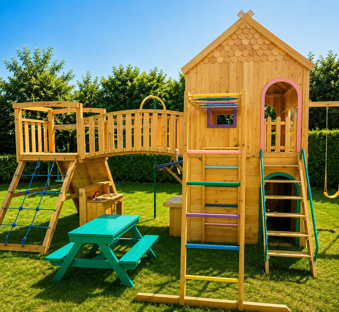 Play House with Bridge & Climbing Tower
